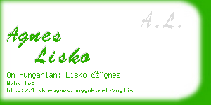 agnes lisko business card